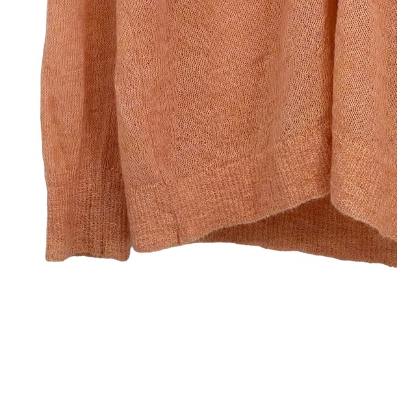 NWT J Crew Size Large Dusty Peach Kid Mohair/Polyamide V-Neck Boyfriend Cardigan - Picture 6 of 13
